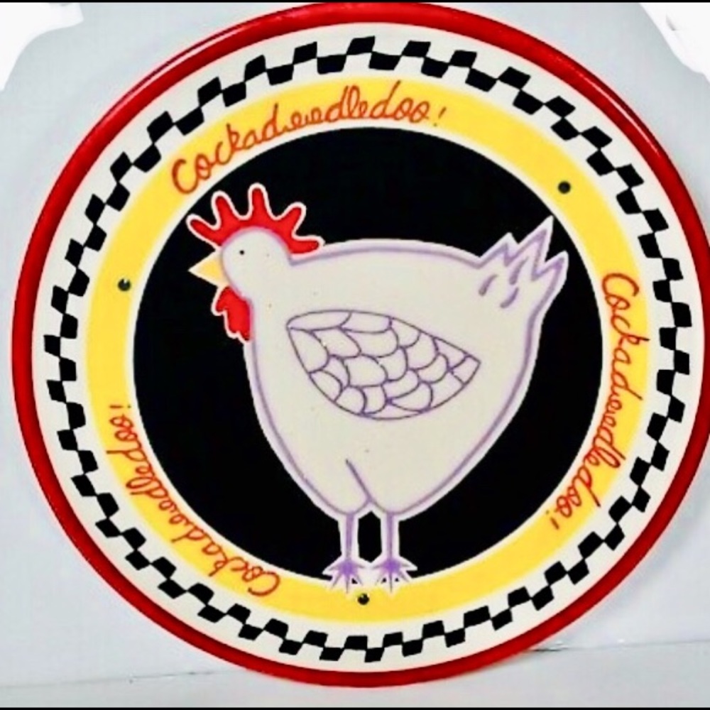 🐣SLAH Ravishing Rooster Plate by Becky Denny NIB
